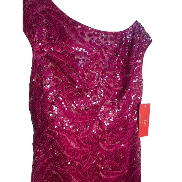.Monique Lhuillier Pink Sequin Cocktail Dress Size 6 NWT $498 Elegant Party - Picture 14 of 16